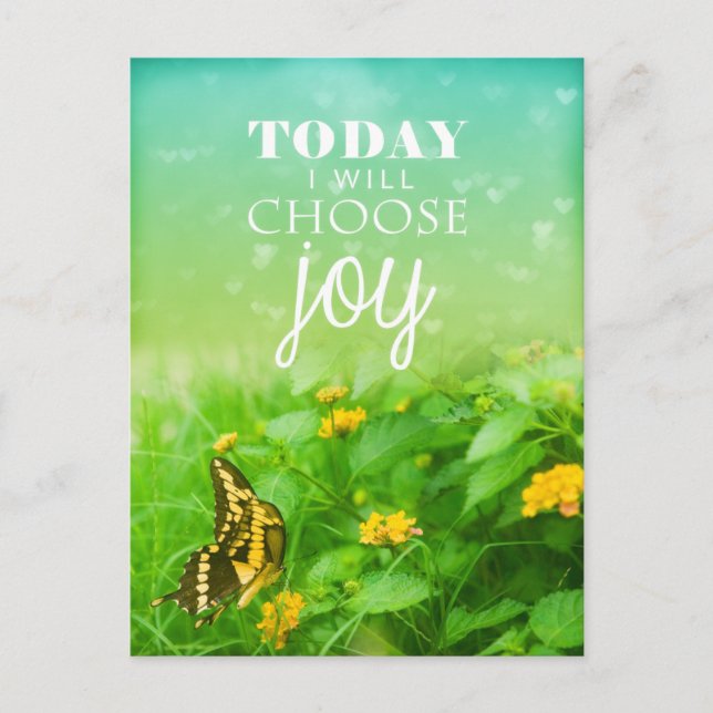 Today I Choose Joy Postcard (Front)
