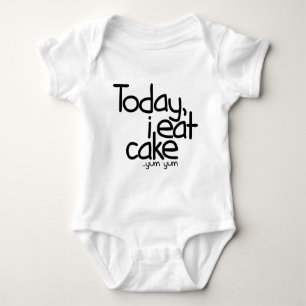 Today i eat cake (Birthday) Baby Bodysuit