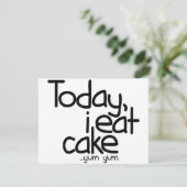Today i eat cake (Birthday) Card (Standing Front)