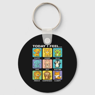Today I Feel... Funny Animals Emotional Boxes Emot Key Ring