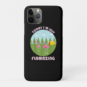 Today I’m Just Flamazing Flamingo Playing Guitar iPhone 11 Pro Case