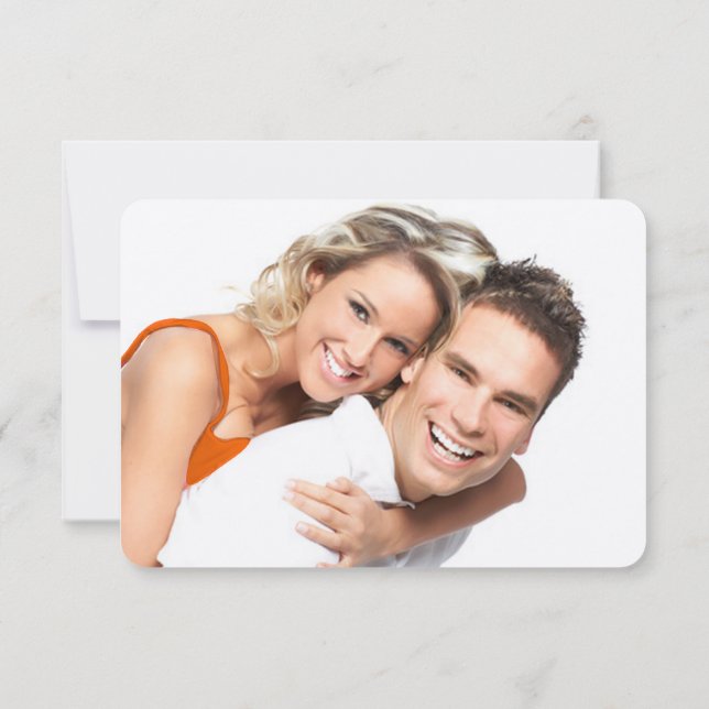 Today I Marry My Friend Wedding RSVP Card (Back)