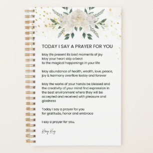 Today I Say A Prayer For You - Hope Peace Poem Planner