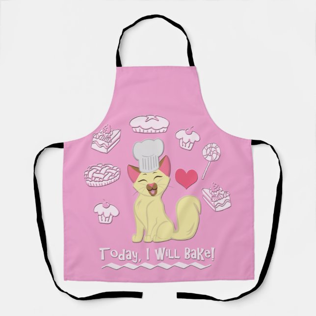 Today I Will Bake! Apron (Front)