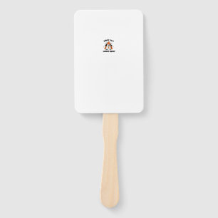 TODAY I'M A SERIOUS GHOST COFFEE PUMPKIN HALLOWEEN HAND FAN