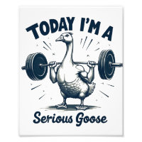 Today I'm A Serious Goose Lifting Weights Gym