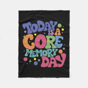 Today Is A-core Memory Day Funny Emotions Out Fleece Blanket