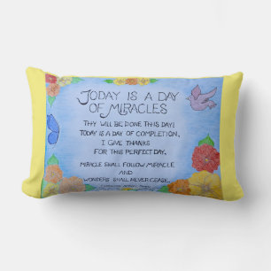 Today is a Day of Miracles - Throw Pillow (Yellow)