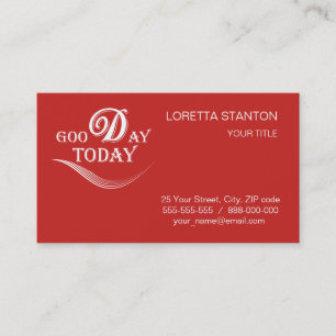 Today is a good day business card