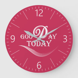 Today is a good day large clock