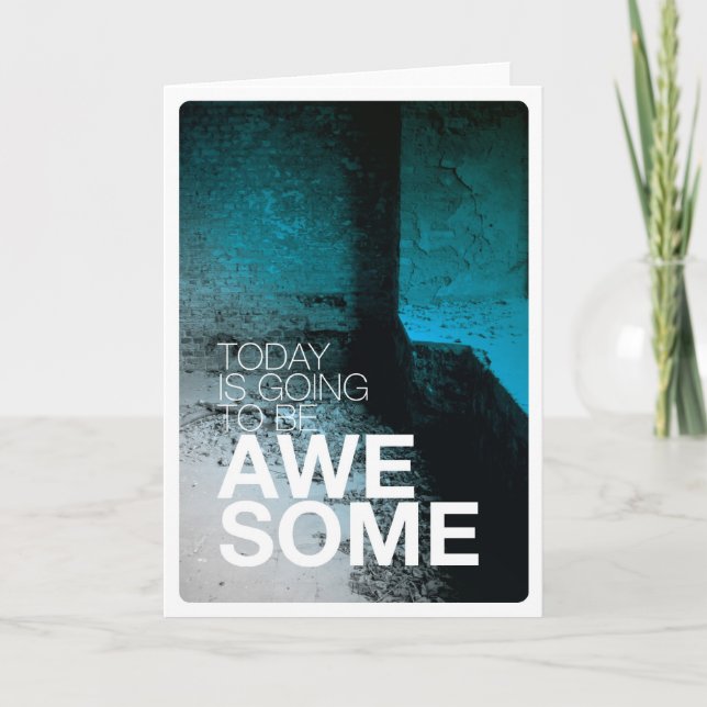 Today is awesome birthday card (Front)