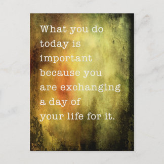 Today is Important Postcard