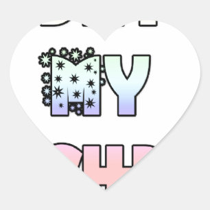 Today is My Birthday Art Print Heart Sticker