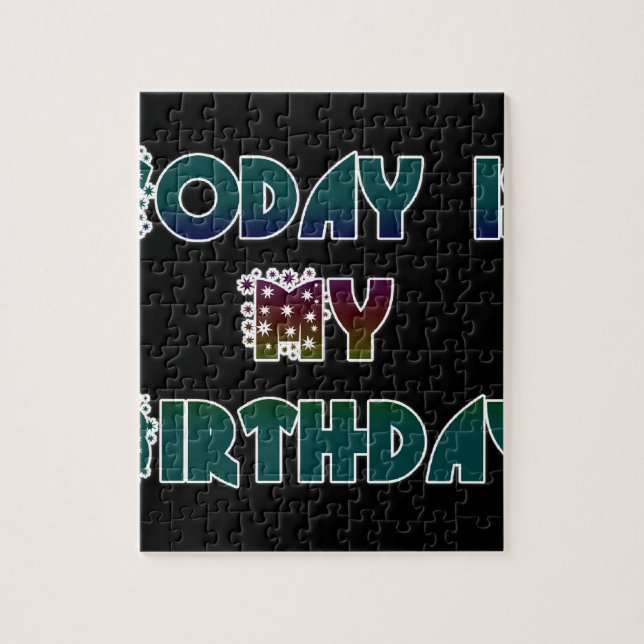 Today is My Birthday Art Print Jigsaw Puzzle (Vertical)