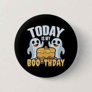 Today Is My Boothday Halloween Birthday Ghost Gift 6 Cm Round Badge