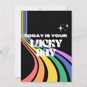 Today is your lucky day, Lucky, Luckiest Girl Holiday Card