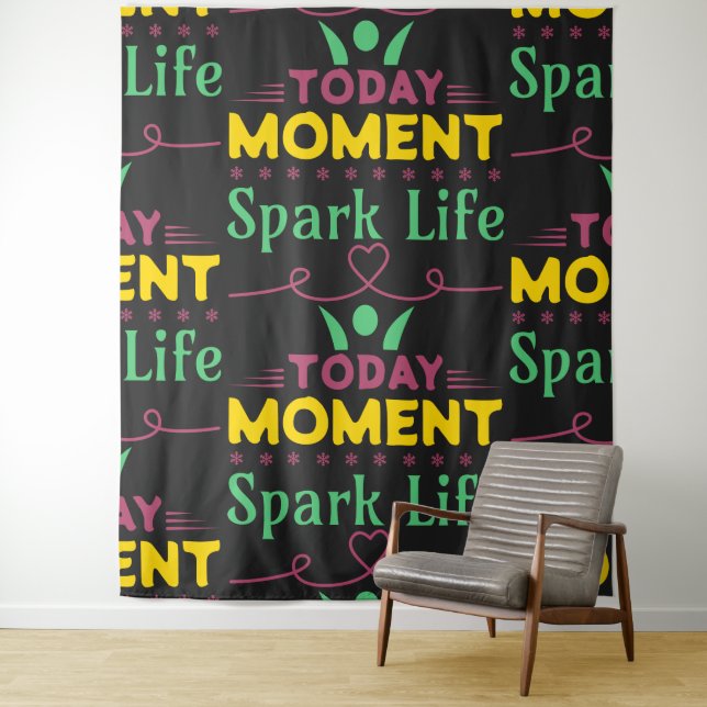 Today Moment, Spark Life Tapestry (In Situ)