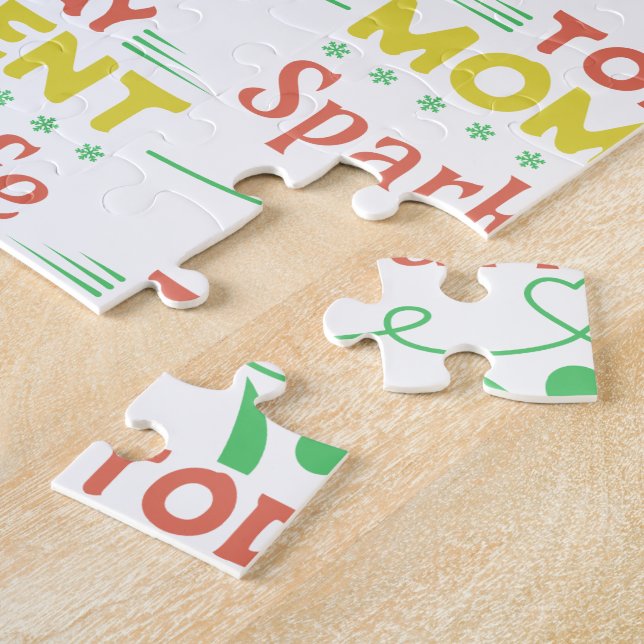 Today Moment, Spark Life Tote Bag Jigsaw Puzzle (Side)