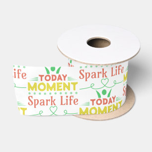 Today Moment, Spark Life Tote Bag Satin Ribbon
