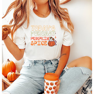 Today’s Forecast Pumpkin Spice Fall Retro T-Shirt
