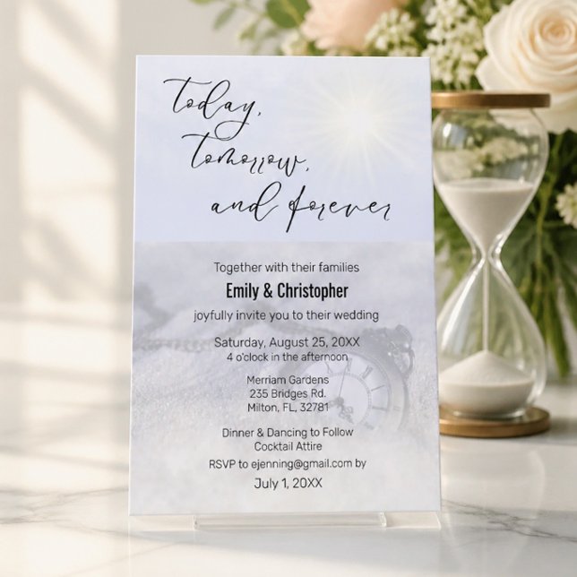 Today, Tomorrow, And Forever Wedding Invite (Creator Uploaded)