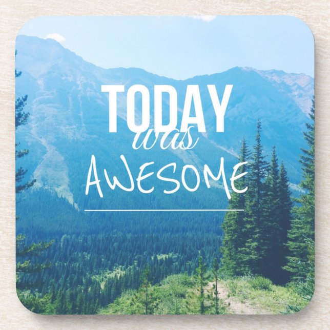 Today Was Awesome Coaster (Front)