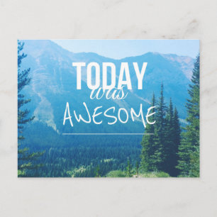 Today Was Awesome Postcard