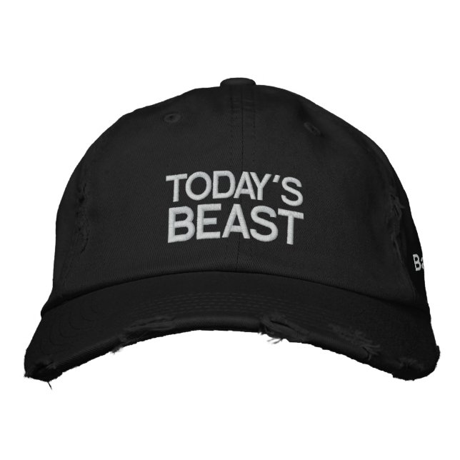 Today's Beast Embroidered Hat (Front)