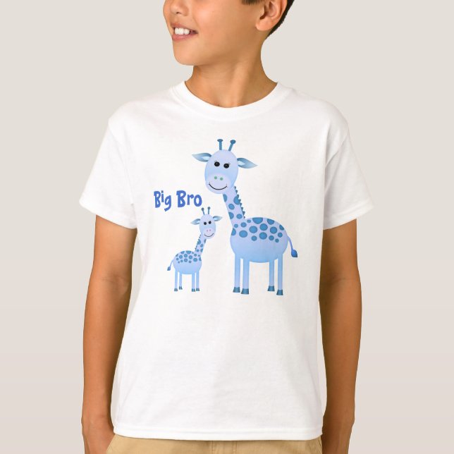 Todays' Best Award Winner.~Baby Giraffe/ Big Bro T-Shirt (Front)