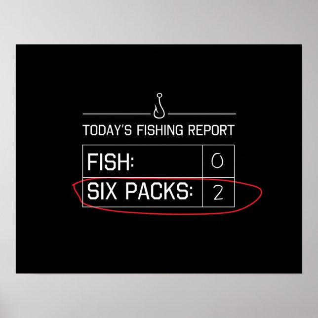 Today's Fishing Report Poster (Front)