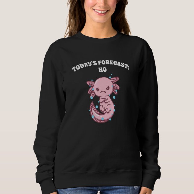 Todays Forecast No Sarcastic Funny Sarcasm Humor D Sweatshirt (Front)