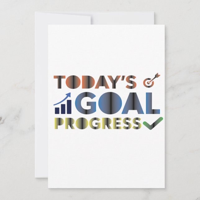 Today's Goal Progress Invitation (Front)