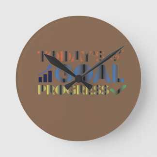 Today's Goal Progress Round Clock