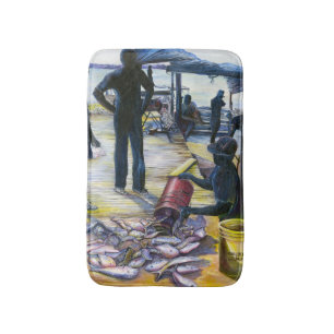 Today's Menu, Harbor Island, Bahamas Bath Mat