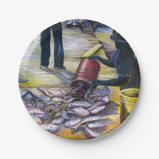 Today's Menu, Harbour Island, Bahamas Paper Plate (Front)