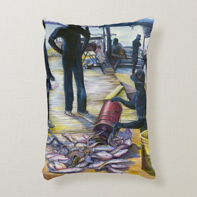 Today's Menu, Harbour Island Decorative Cushion (Front(Vertical))