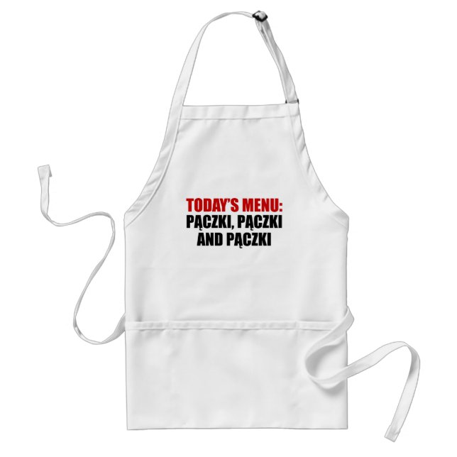 Today's Menu: Paczki Funny Standard Apron (Front)