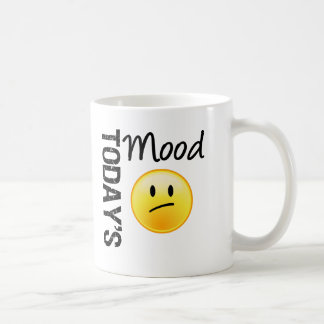 Today's Mood Emoticon Disappointed Coffee Mug