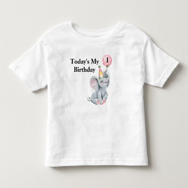 Today's My Birthday Custom  Toddler T-shirt (Front)
