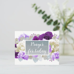 Today's Prayer Scripture Faux Glitter Postcard