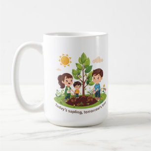 Today's Sapling Tomorrow's Tree Family Earth Day Coffee Mug