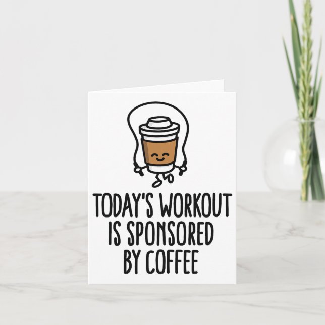 Today's Workout Is Sponsored  Card (Front)
