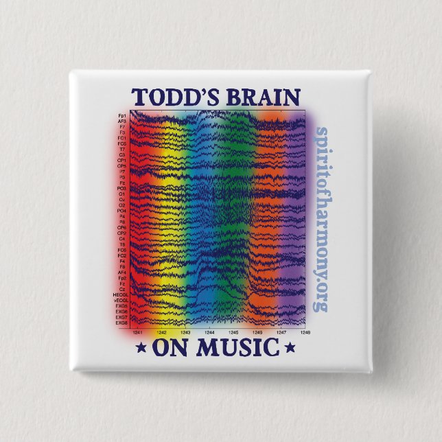 todd-brain 15 cm square badge (Front)