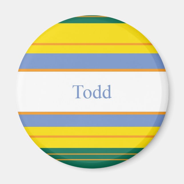 Todd Classic Stripes Magnet (Front)