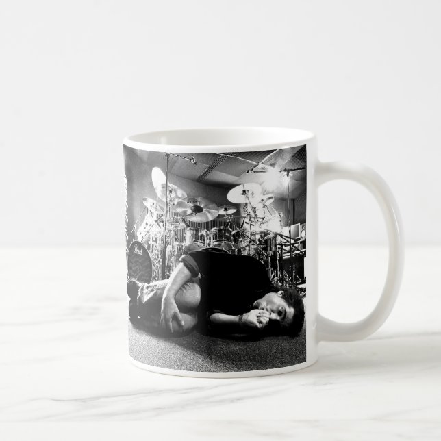 Todd Sucherman "Too Much Coffee" large Coffee Mug (Right)