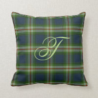 Todd Tartan Monogram Pillow