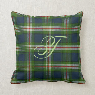 Todd Tartan Monogram Pillow