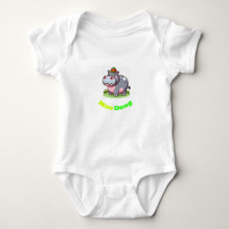 Toddle bodysuit with Moo Deng