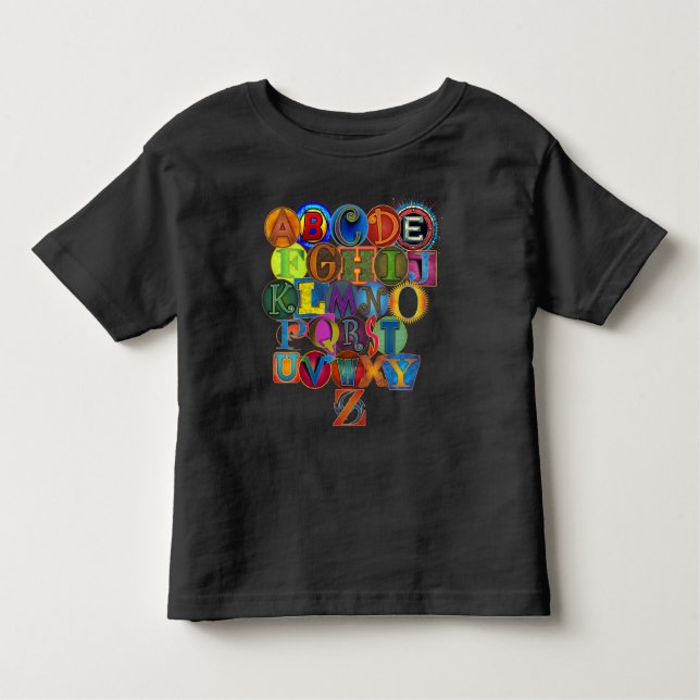 Toddler Alphabet T-Shirt (Front)