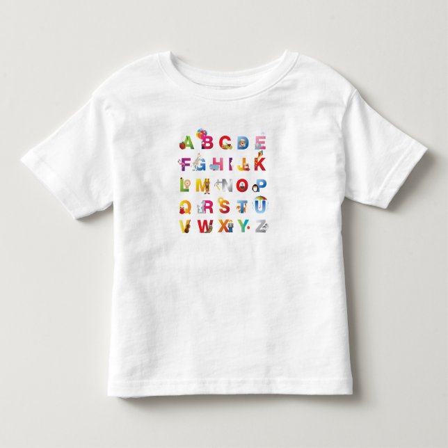 toddler alphabet t-shirt (Front)